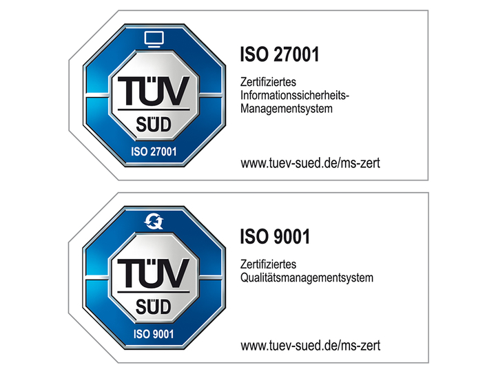 TechniData ISO Zertifizierungen